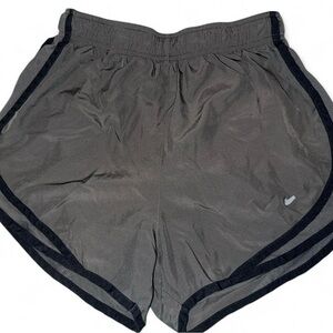 Nike Women's Charcoal and Black Athletic Shorts